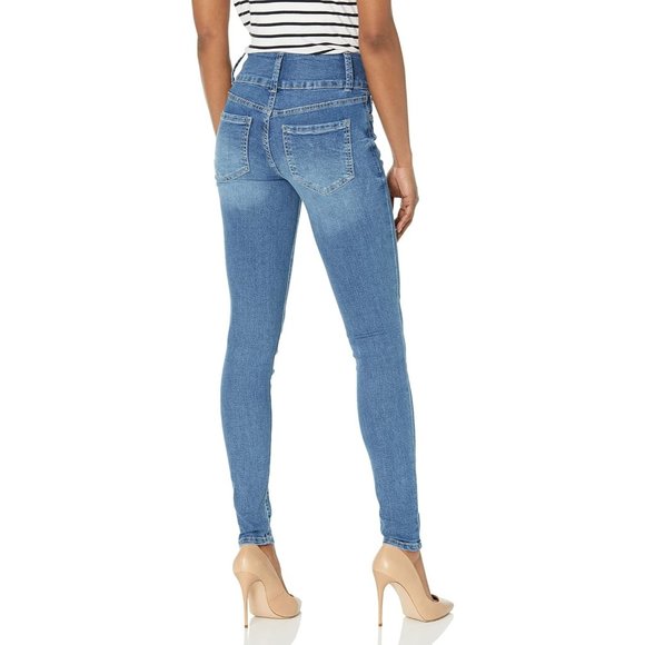 Women's 3-Button High-Rise Skinny Jean Made with Recycled Fibers - Picture 2 of 2